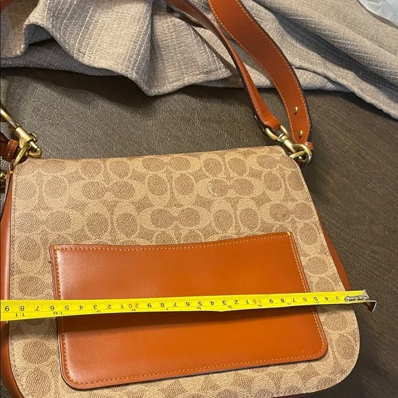 Coach Brown and Tan Crossbody Bag - Picture 11 of 15